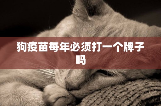狗疫苗每年必須打一個牌子嗎