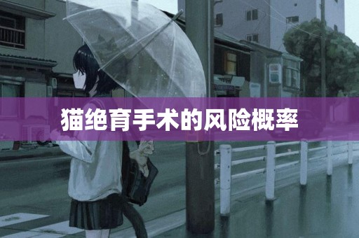 貓絕育手術的風險概率