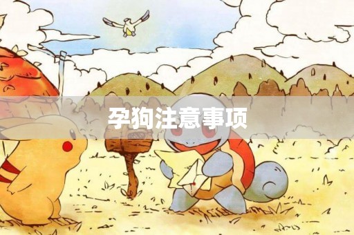 孕狗注意事項