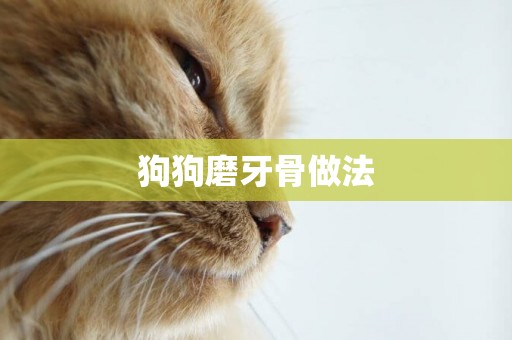 狗狗磨牙骨做法