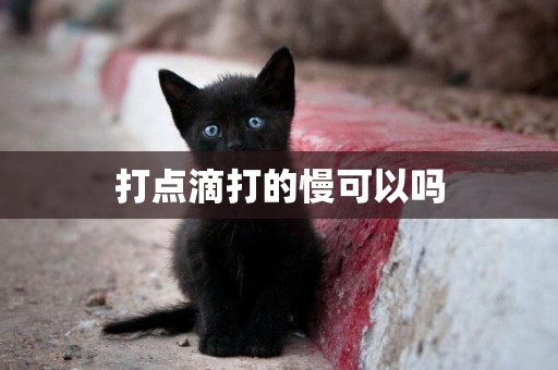 打點滴打的慢可以嗎