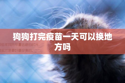 狗狗打完疫苗一天可以換地方嗎