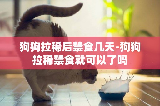 狗狗拉稀后禁食幾天-狗狗拉稀禁食就可以了嗎