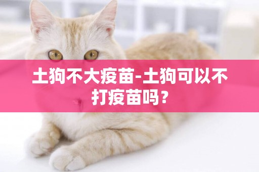土狗不大疫苗-土狗可以不打疫苗嗎？