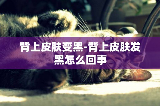 背上皮膚變黑-背上皮膚發黑怎么回事