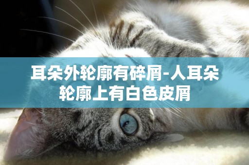 耳朵外輪廓有碎屑-人耳朵輪廓上有白色皮屑