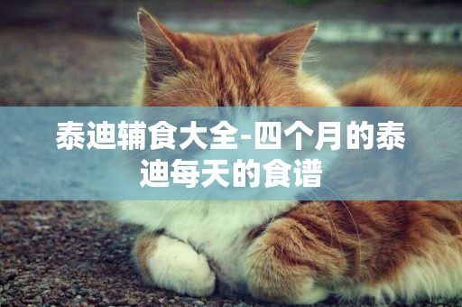 泰迪輔食大全-四個月的泰迪每天的食譜