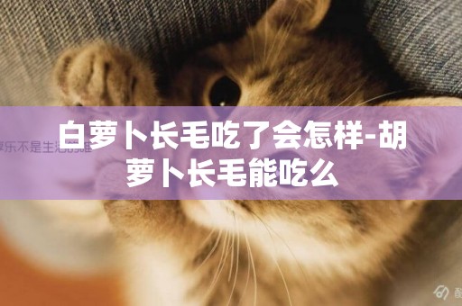 白蘿卜長毛吃了會怎樣-胡蘿卜長毛能吃么
