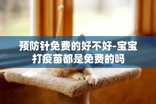 預防針免費的好不好-寶寶打疫苗都是免費的嗎