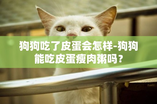 狗狗吃了皮蛋會怎樣-狗狗能吃皮蛋瘦肉粥嗎？