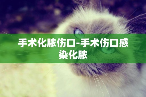 手術化膿傷口-手術傷口感染化膿