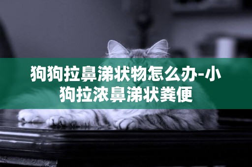 狗狗拉鼻涕狀物怎么辦-小狗拉濃鼻涕狀糞便