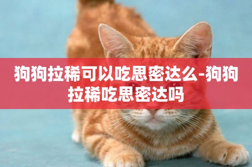 狗狗拉稀可以吃思密達么-狗狗拉稀吃思密達嗎