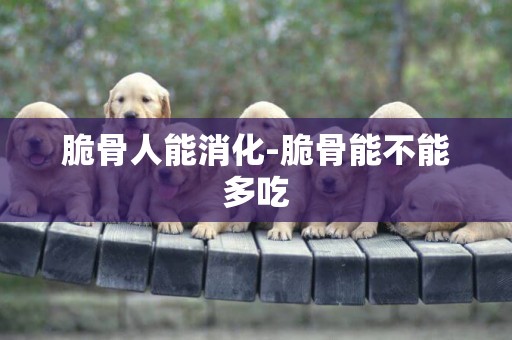脆骨人能消化-脆骨能不能多吃