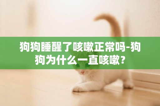 狗狗睡醒了咳嗽正常嗎-狗狗為什么一直咳嗽？
