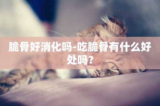 脆骨好消化嗎-吃脆骨有什么好處嗎？