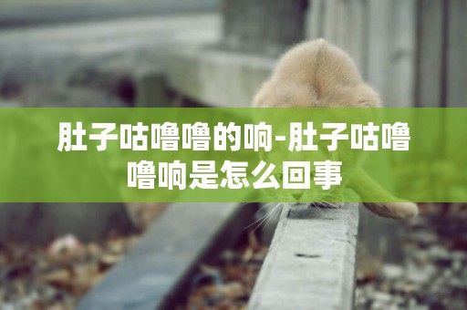 肚子咕嚕嚕的響-肚子咕嚕嚕響是怎么回事