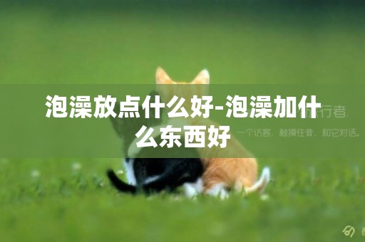 泡澡放點什么好-泡澡加什么東西好