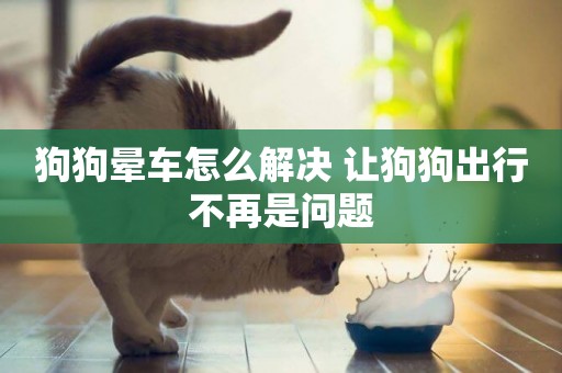 狗狗暈車怎么解決 讓狗狗出行不再是問題