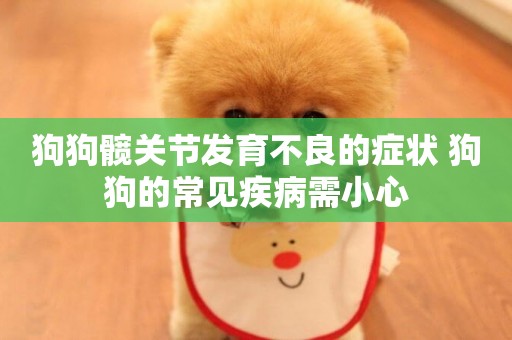 狗狗髖關節發育不良的癥狀 狗狗的常見疾病需小心