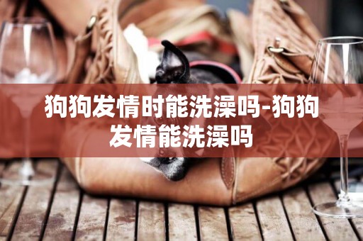狗狗發情時能洗澡嗎-狗狗發情能洗澡嗎