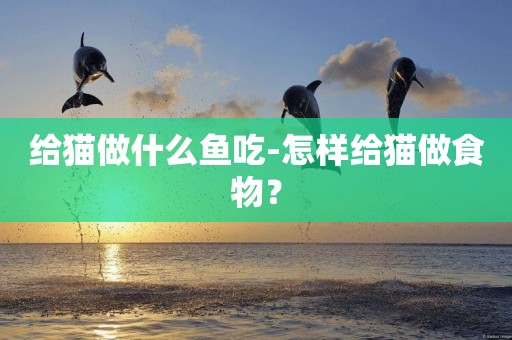 給貓做什么魚吃-怎樣給貓做食物？