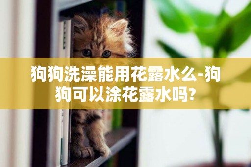 狗狗洗澡能用花露水么-狗狗可以涂花露水嗎?
