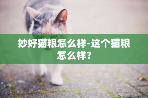 妙好貓糧怎么樣-這個貓糧怎么樣？