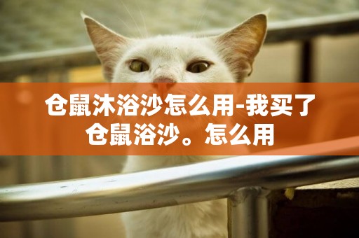倉鼠沐浴沙怎么用-我買了倉鼠浴沙。怎么用