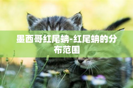 墨西哥紅尾蚺-紅尾蚺的分布范圍