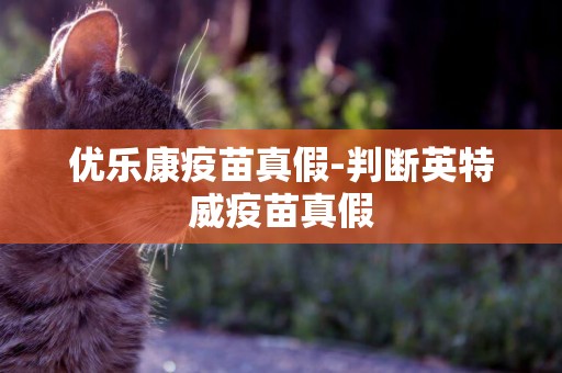 優樂康疫苗真假-判斷英特威疫苗真假