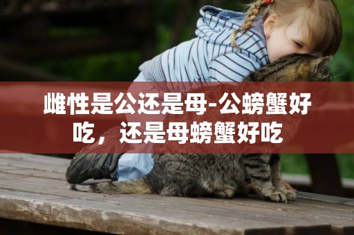 雌性是公還是母-公螃蟹好吃，還是母螃蟹好吃