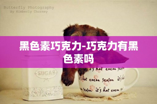 黑色素巧克力-巧克力有黑色素嗎