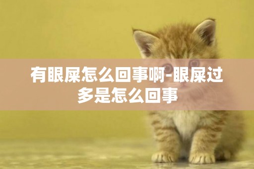 有眼屎怎么回事啊-眼屎過多是怎么回事