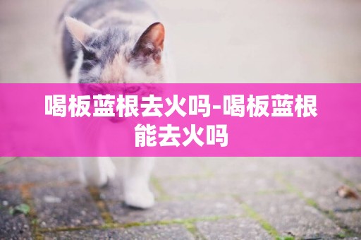 喝板藍根去火嗎-喝板藍根能去火嗎