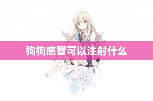 狗狗感冒可以注射什么