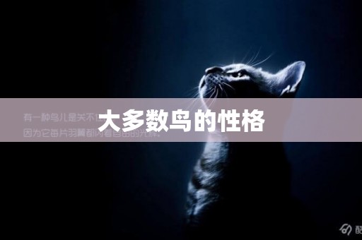 大多數鳥的性格