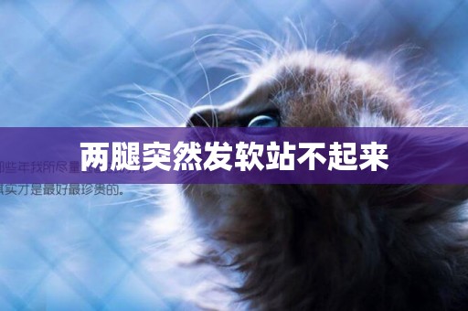 兩腿突然發軟站不起來