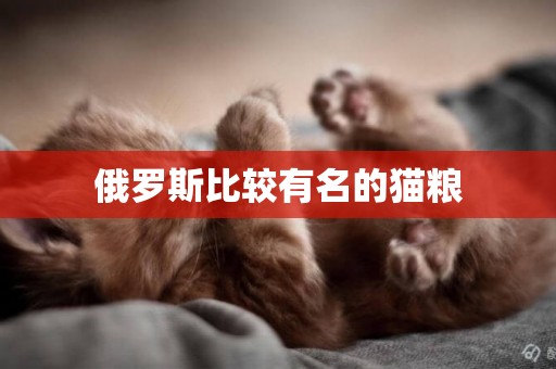 俄羅斯比較有名的貓糧