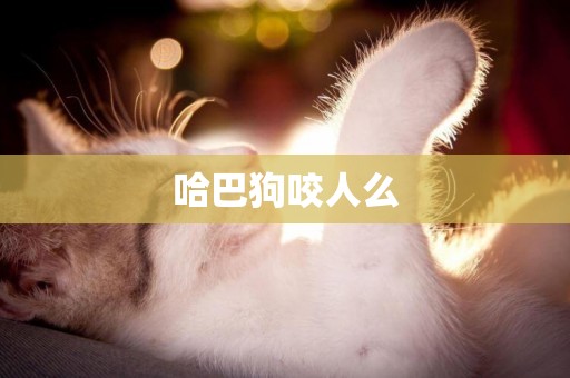 哈巴狗咬人么