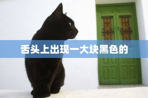 舌頭上出現一大塊黑色的
