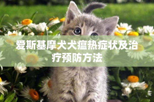 愛斯基摩犬犬瘟熱癥狀及治療預防方法