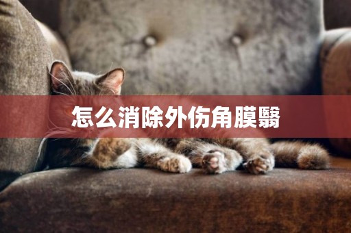 怎么消除外傷角膜翳