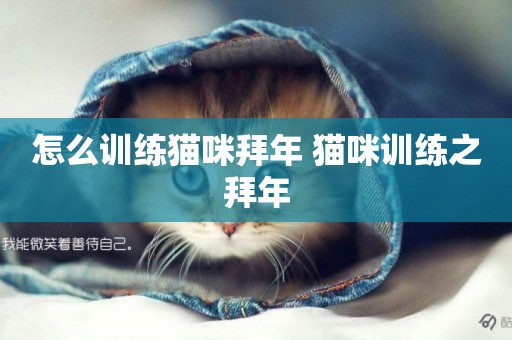 怎么訓練貓咪拜年 貓咪訓練之拜年