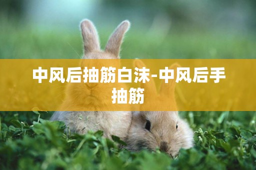 中風后抽筋白沫-中風后手抽筋