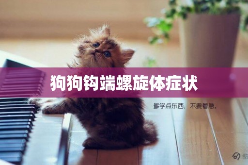 狗狗鉤端螺旋體癥狀