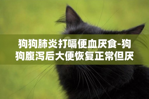 狗狗肺炎打嗝便血厭食-狗狗腹瀉后大便恢復正常但厭食