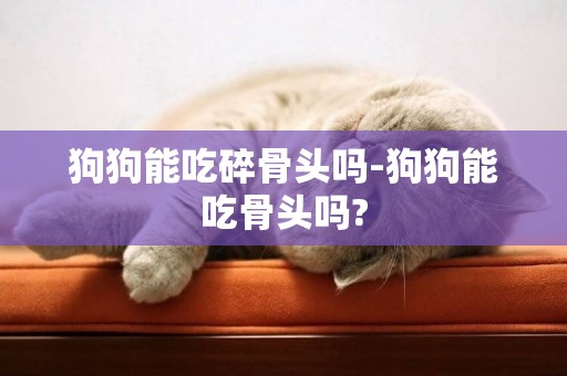 狗狗能吃碎骨頭嗎-狗狗能吃骨頭嗎?