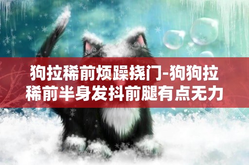 狗拉稀前煩躁撓門-狗狗拉稀前半身發抖前腿有點無力