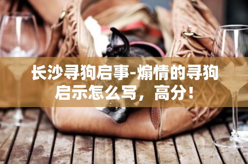 長沙尋狗啟事-煽情的尋狗啟示怎么寫，高分！
